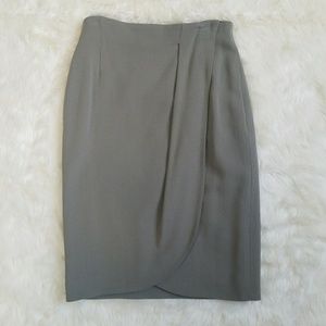 Calvin Klein Wrap Pencil Skirt